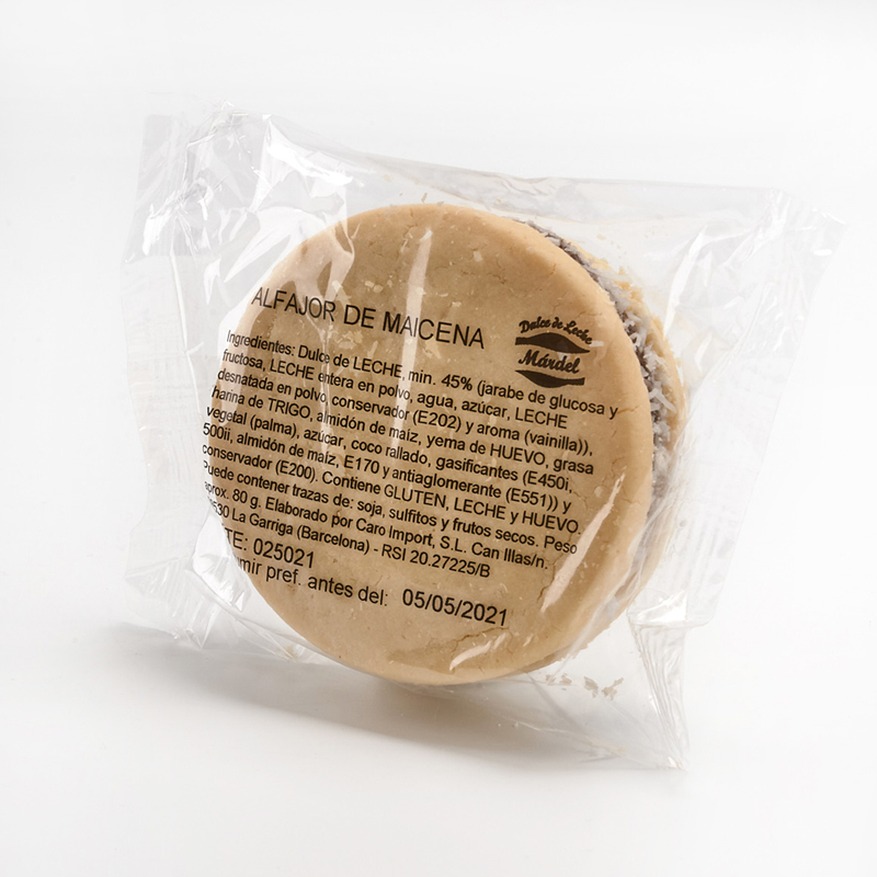 Alfajor Maicena Artesanal X1unid