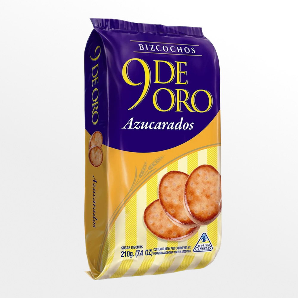 Bizcocho 9 De Oro Azucarados X210g