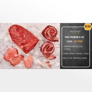 PACK PREMIUM 6 PAX 2,5 Kg - 15.00€/PERS