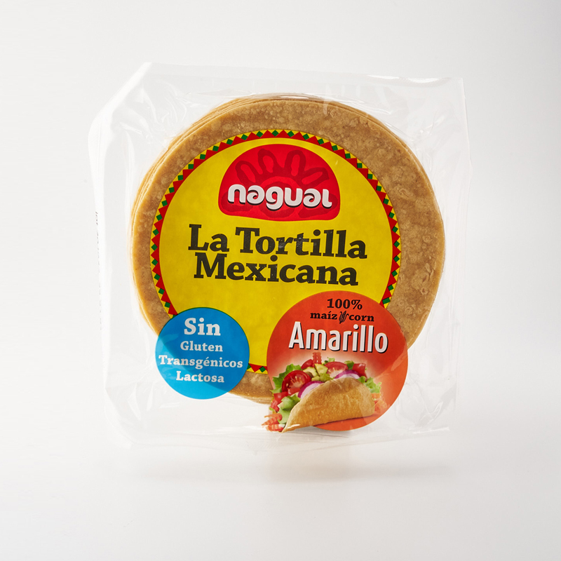 Tortilla Nagual Maiz Amarillo X8u.