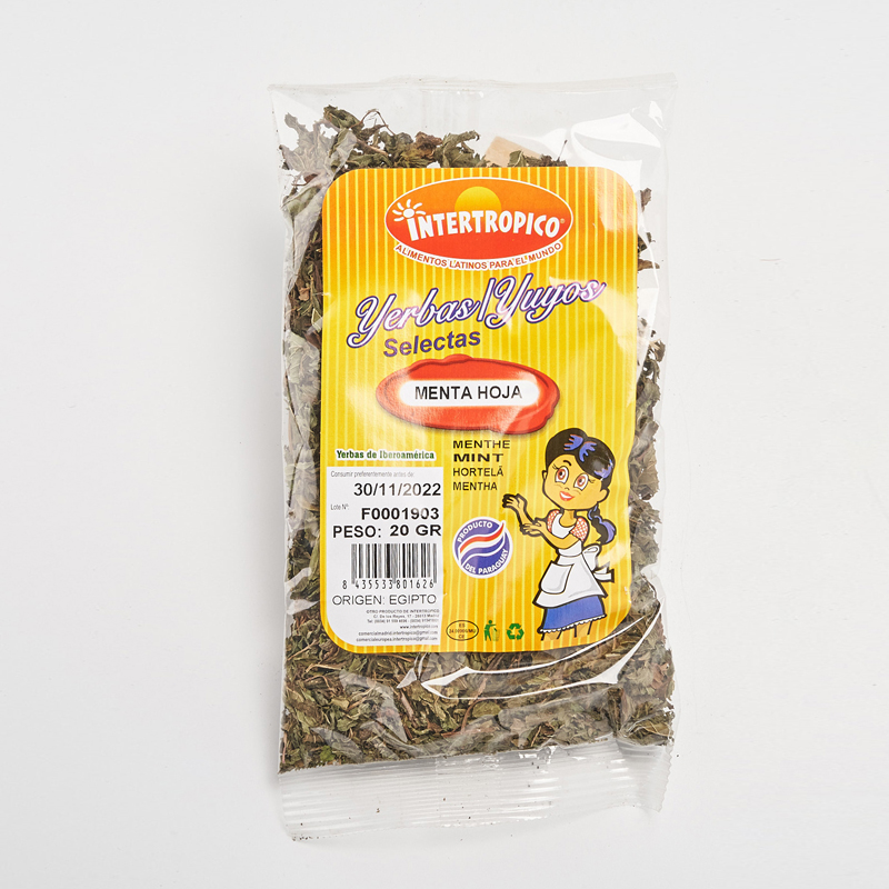 Menta Hoja Intertropico X20grs
