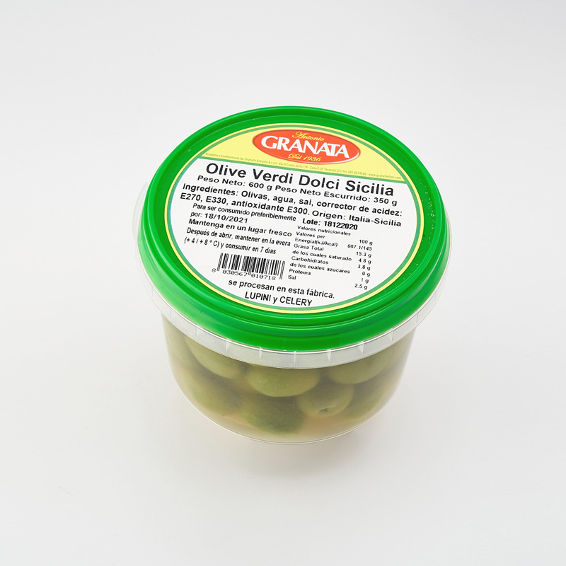 Olive Verdi Dolci X350grs